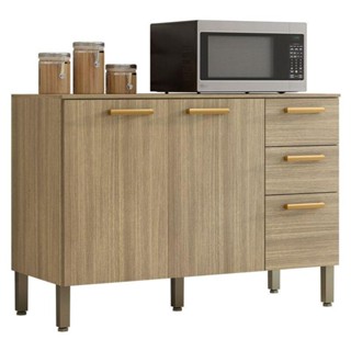 Balcão De Pia Urbane 120 Cm Com Tampo Freijó - Kits Paraná em Oferta na Shopee