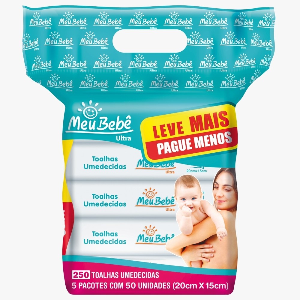 Toalha Umed. Meu Bebê Utra 250 Folhas em Oferta na Shopee