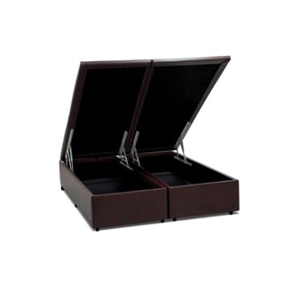 Cama Box Baú Queen Universal Courano Brown (158x198x35) - Costa Rica em Oferta na Shopee