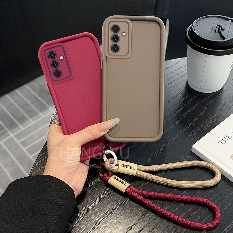 【 Free Lanyard 】 Case Para Samsung A15 A35 A55 5G Capa Nova Européia E Americana em Oferta na Shopee