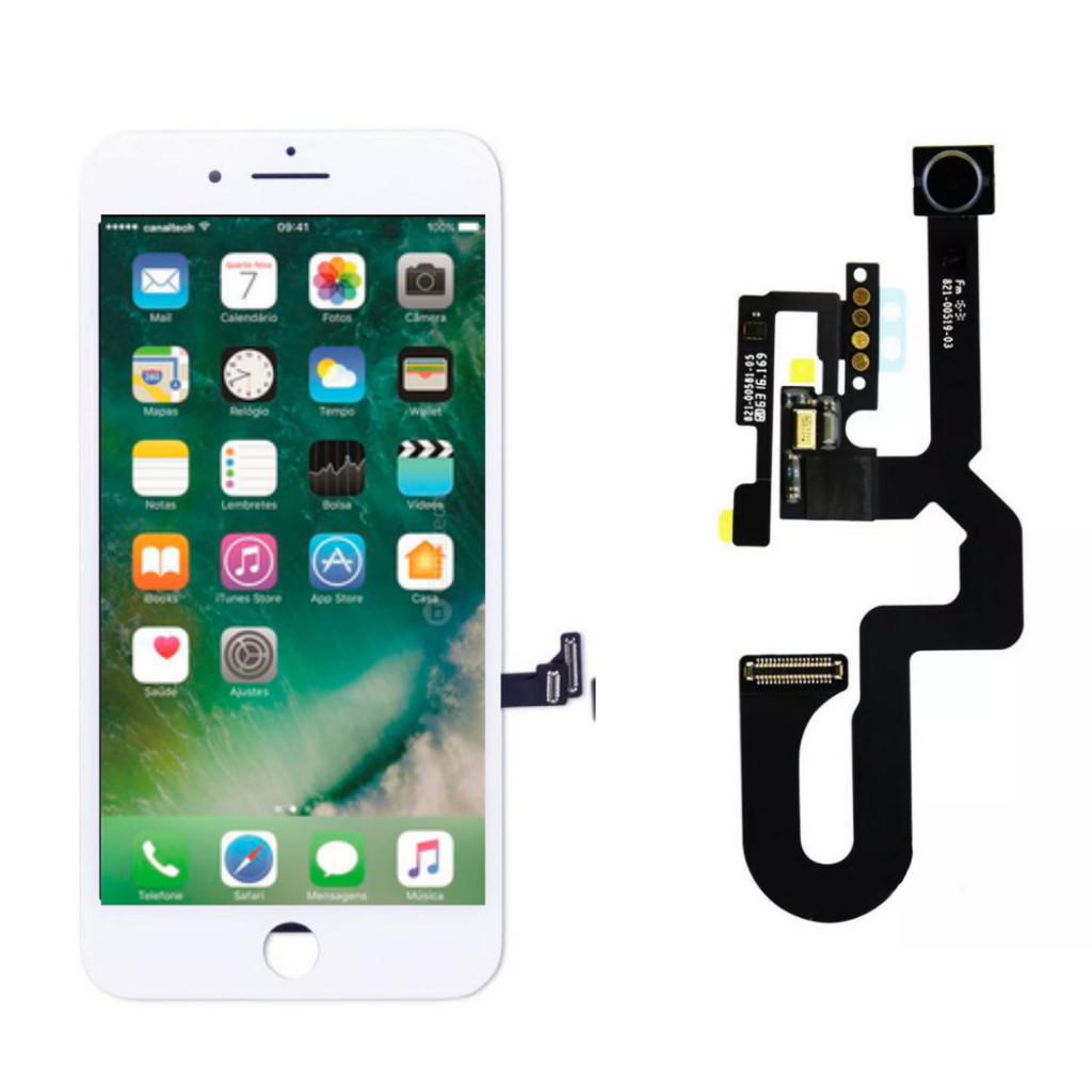 Tela Display Lcd Touch Para iPhone 7 Plus B + Câmera Frontal
