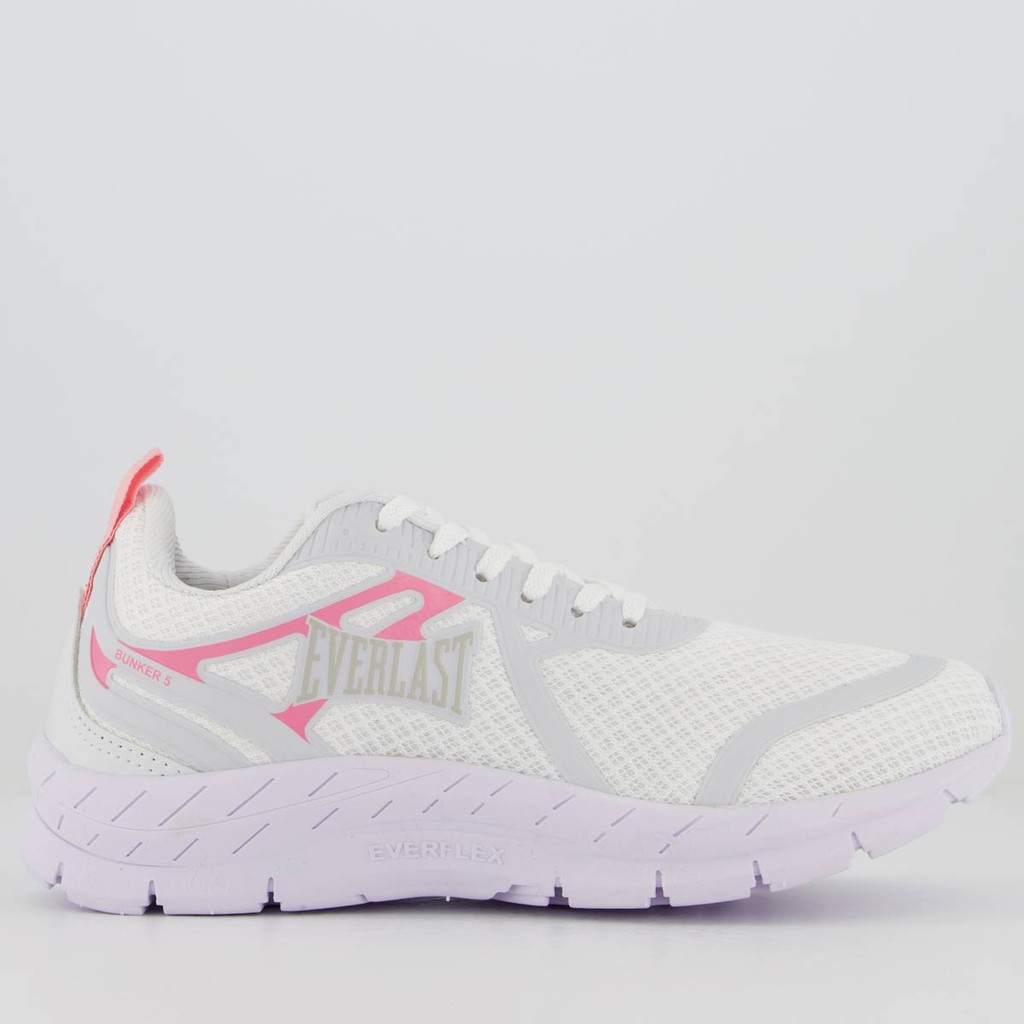 Tênis Everlast Bunker 5 Feminino Branco e Rosa