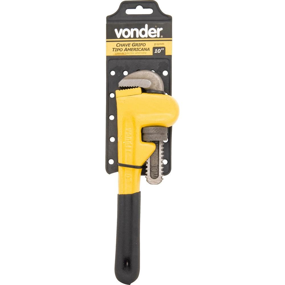 Chave Grifo P/cano 10 Americana Aço Forjado Pç Vonder