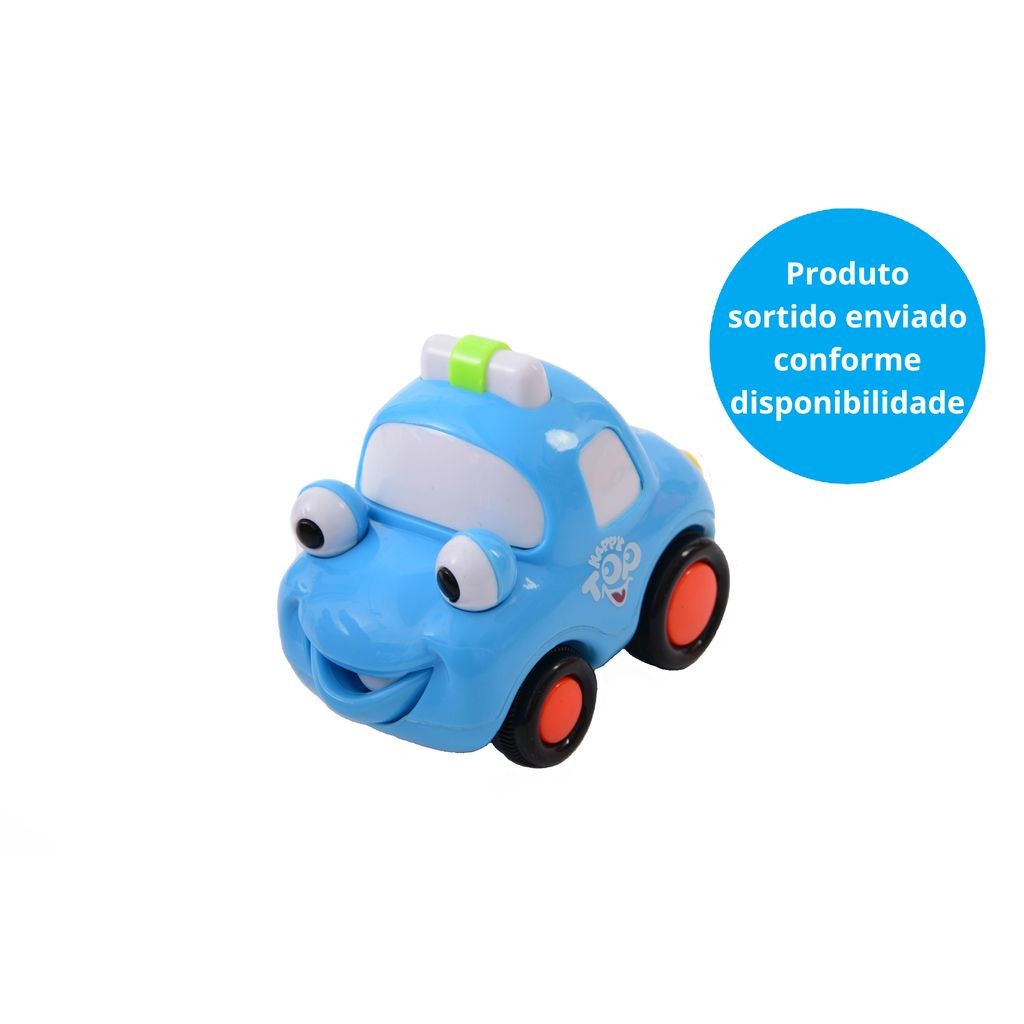 Mini Carrinho de Fricção - Happy Top - Sortido - ST Import - Mom & Baby