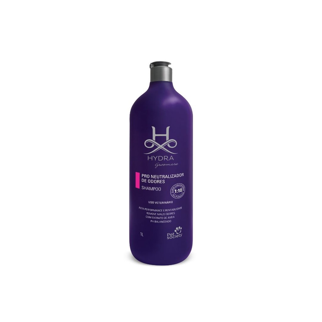Shampoo Pet Cachorro Gato Hydra Groomers Neutralizador De Odores 1L Diluição 1:10