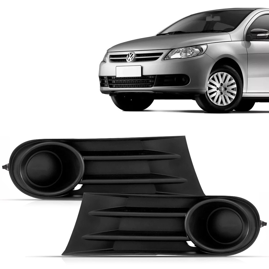 Moldura Grade Parachoque Farol Milha Gol Voyage Saveiro G5 2009 2010 2011 2012 em Oferta na Shopee