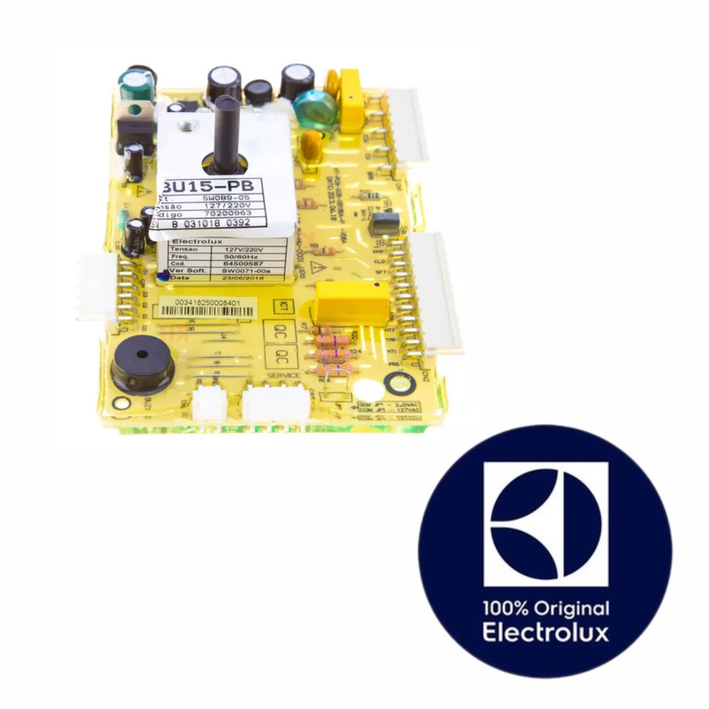 PLACA POTÊNCIA LBU15 70200963 A99035151 LAVADORA ELECTROLUX ORIGINAL (BIVOLT)
