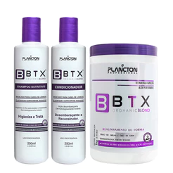 Kit Btx Blond + Máscara Btx Blond-Realinhamento de Forma 1kg - Plancton Professional