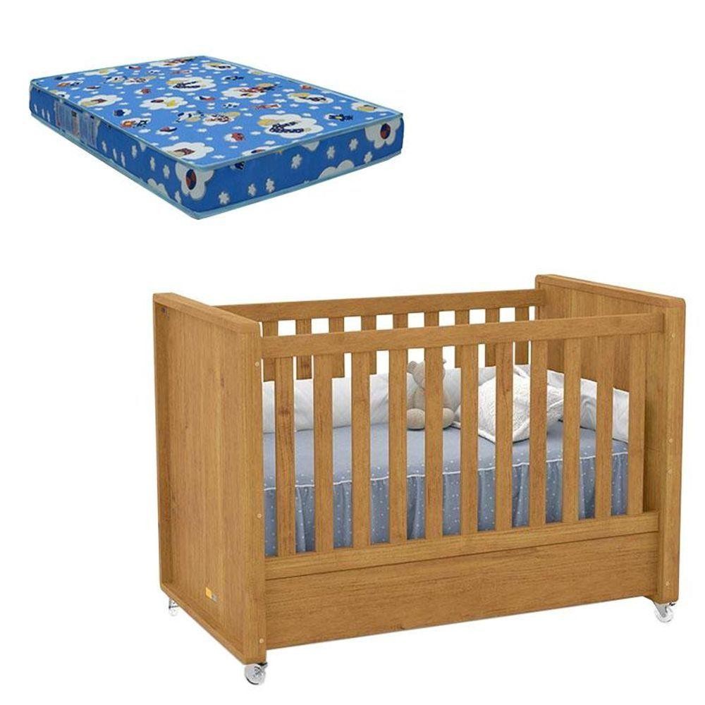 Berço Americano Tutto New Freijó Com Colchão Ortobom - Matic em Oferta na Shopee