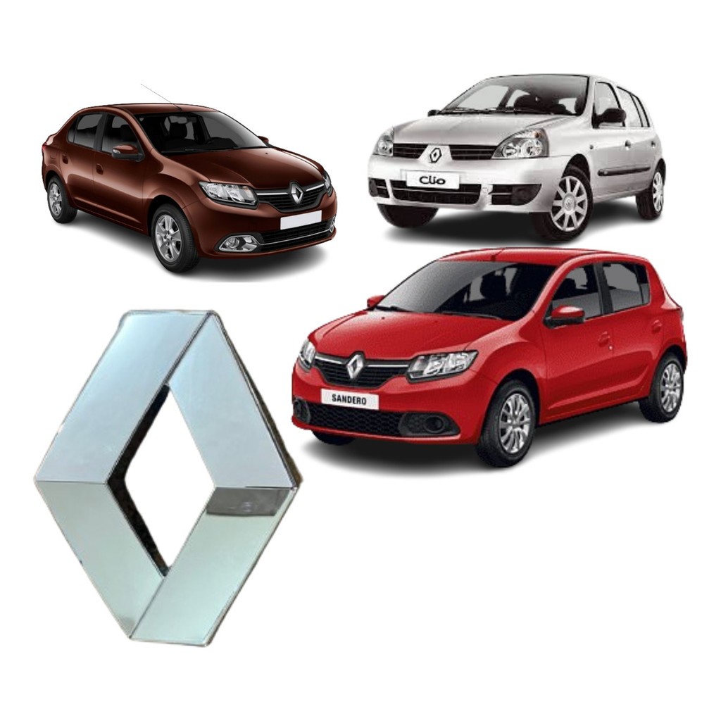 Emblema Grade Dianteiro Logan Clio Sandero 2003 A 2014.