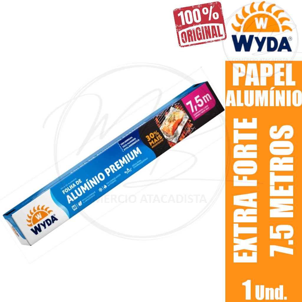 Papel Alumínio Premium 7,5m X 30 cm RC30X7.5 - Wyda