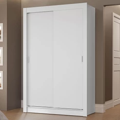 Guarda-Roupa Solteiro 2 Portas de Correr 2 Gavetas Branco Vivare Madesa