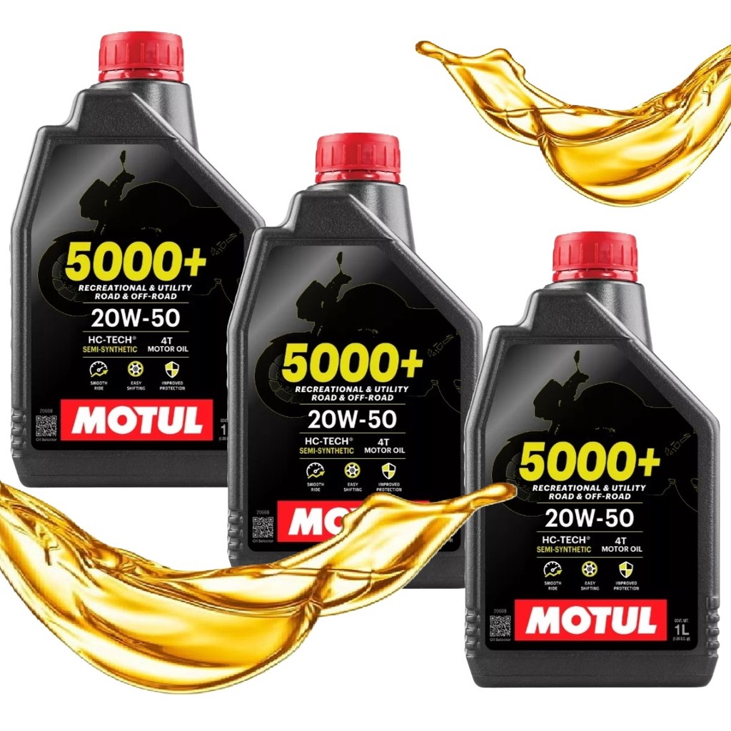 Troca de Óleo Motul 5000+ 20w50 Semissintético 4 Tempos 3 Litros em Oferta na Shopee