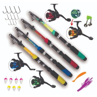 Vara De Pesca 12-20lbs Completa Com Molinete Linha Barato