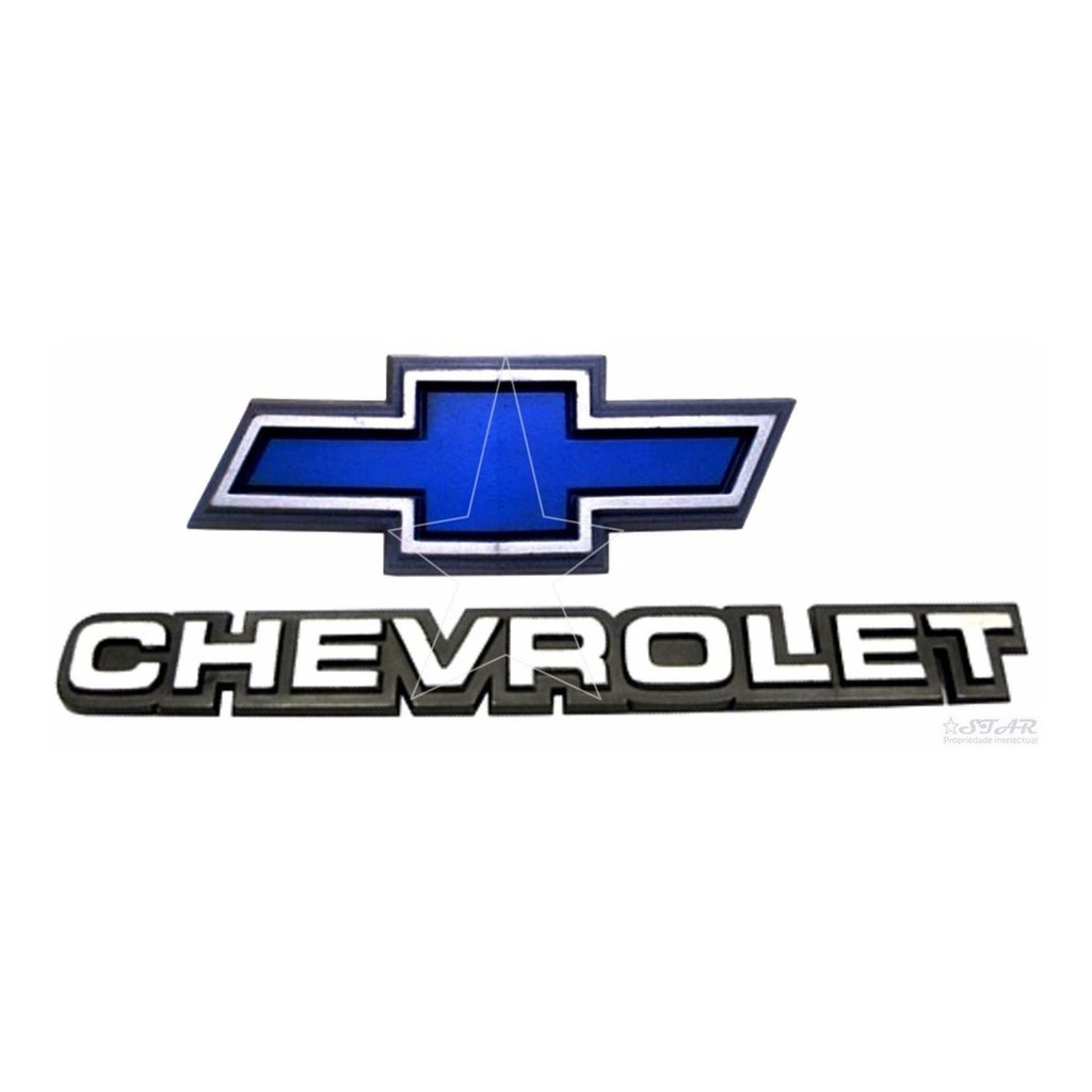 Emblemas Chevrolet + Gravata - D20 85 À 92 - Modelo Original