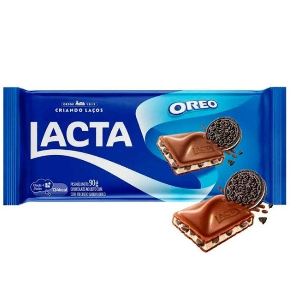 Chocolate Tablete Lacta 80g Oreo Recheado em Oferta na Shopee
