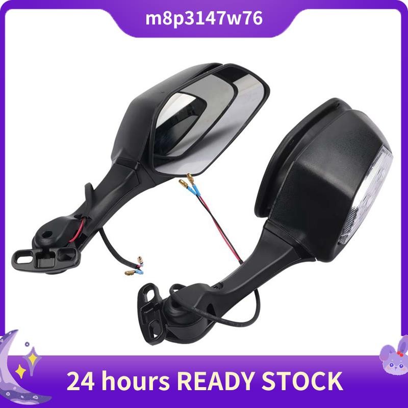 Espelhos Retrovisores Para Motocicleta Com Luzes LED De Seta Kawasaki Ninja 400 650 ZX-10R ZX10R