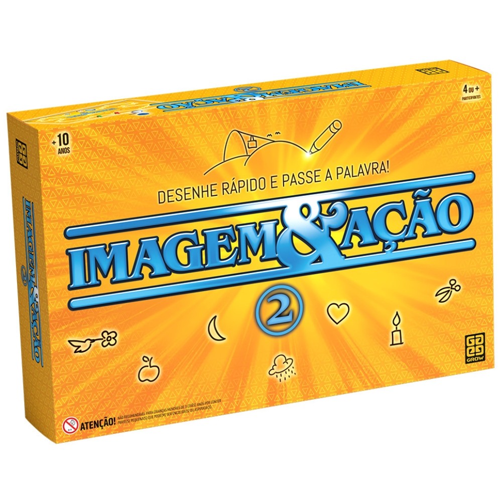 JOGO IMAGEM E AÇÃO 2 GROW BRINQUEDO MESA DIVERSÃO DESENHAR TABULEIRO PALAVRA ADVINHA PERGUNTA CARTAS em Oferta na Shopee