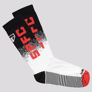 Meia São Paulo SPFC Performance Preta e Branca em Oferta na Shopee