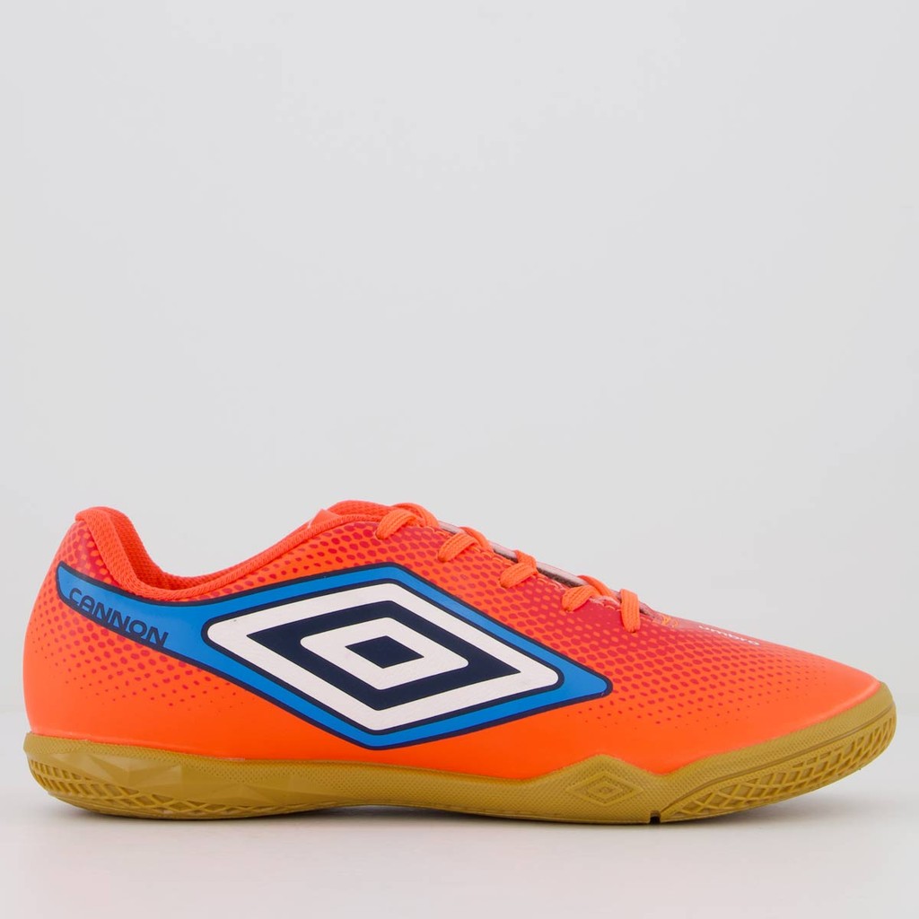Chuteira Umbro Cannon Futsal Juvenil Coral em Oferta na Shopee