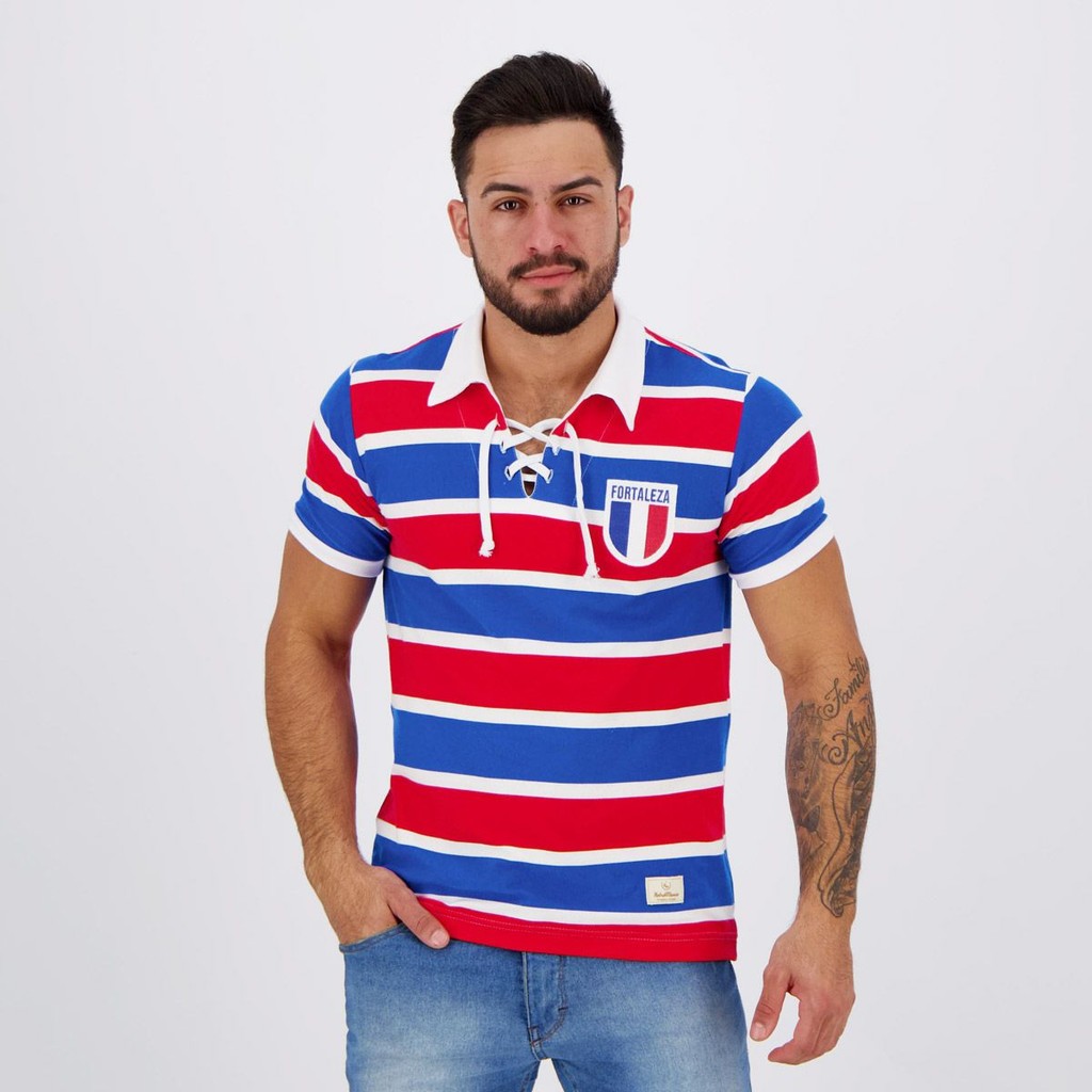 Camisa Fortaleza Retrô Cordinha em Oferta na Shopee