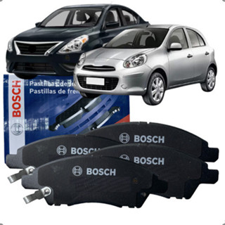 Kit 4 Pastilha Dianteira Original Bosch Versa March 1.0 1.6 2011 2012 2013 2014 2015 2016 á 2019 em Oferta na Shopee