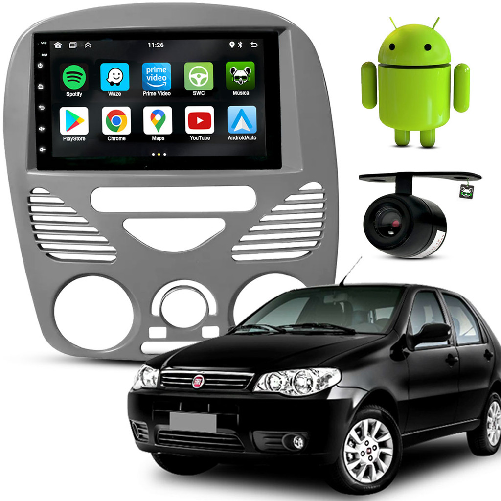 Kit Multimidia Android 7 Polegadas Palio 2004 2005 2006 2007 2008 2009 2010 2011 em Oferta na Shopee