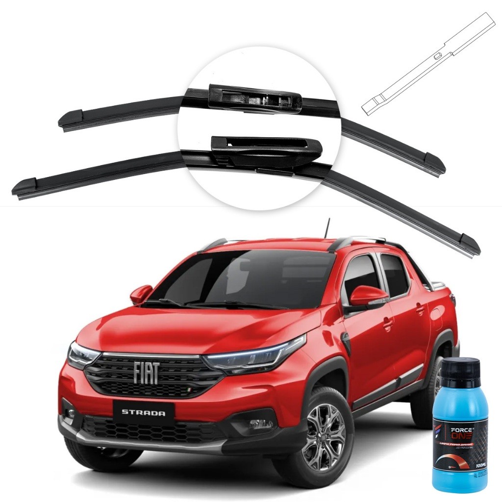 Palheta Limpador de Parabrisa Fiat Strada ano 21 a 2024 em Oferta na Shopee