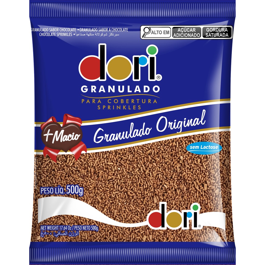Granulado Chocolate Dori 500gr em Oferta na Shopee