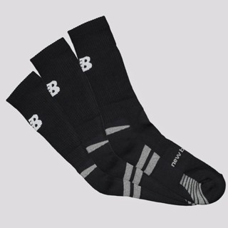 Kit Meia New Balance Cano Alto 3 Pares Preta em Oferta na Shopee