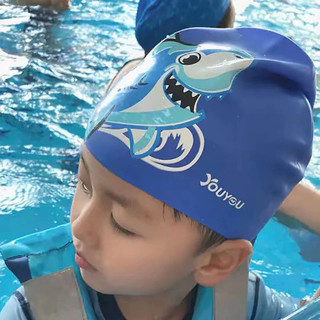 Touca de Natação Hidroginástica Infantil Juvenil Silicone Impermeável Átrio Adequado para idades de 3 a 8 anos
