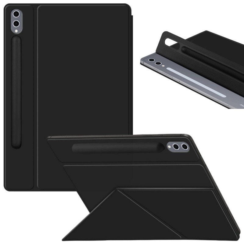 Para Samsung Galaxy Tab S10 Plus S9 FE S8 Ultra S7 11 " 14.6 " Caso Inteligente Y-Fold Suporte Capa Adsorção Magnética