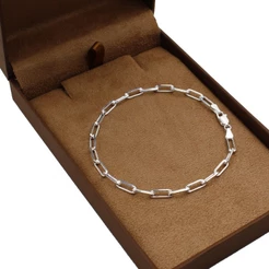 Pulseira de prata 925 masculina cartie Clássica 20cm 3,6mm