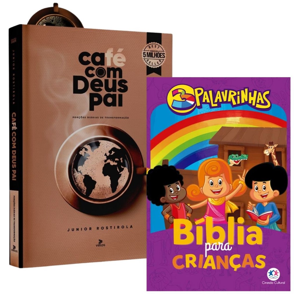 Kit 2 Livros | Café com Deus Pai 2025 + 3 Palavrinhas Bíblia para crianças - Books & Magazines
