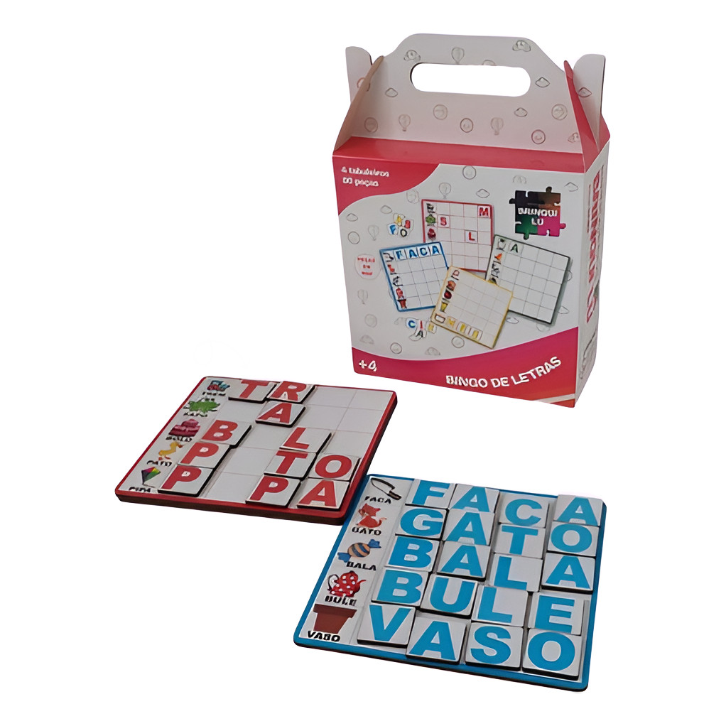 Bingo Letras Divertido Pedagógico Jogo Educativo Infantil