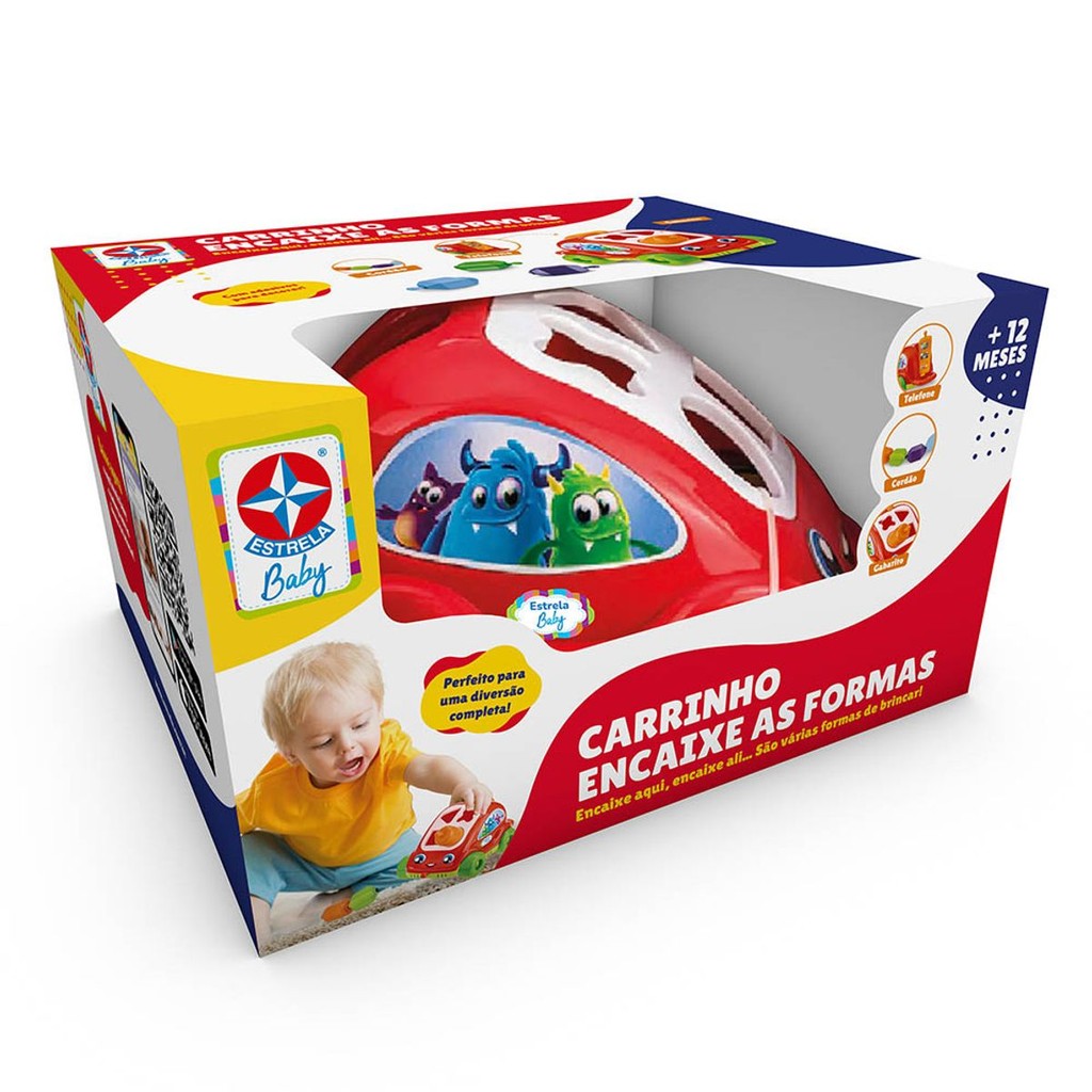 Carrinho Encaixe As Formas - Brinquedos Estrela em Oferta na Shopee
