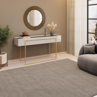 Aparador com Tampo Espelhado e Pés Dourados DJ Móveis Kika Bali em Oferta na Shopee