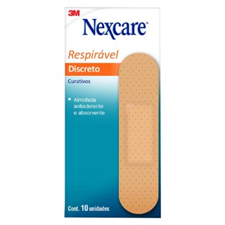 Curativo 3M Nexcare C/10 Adesivos Tradicionais Bege em Oferta na Shopee