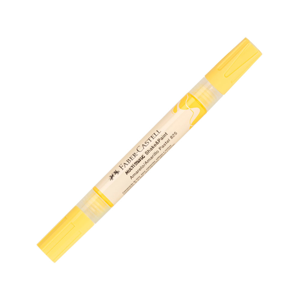 Pincel marcador multisuperfícies Multimark Amarelo Pastel MM/SPAMP825 Faber-Castell em Oferta na Shopee