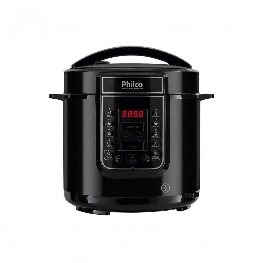 Panela De Pressão Digital Philco Inox 13 Programas 6L 110V em Oferta na Shopee