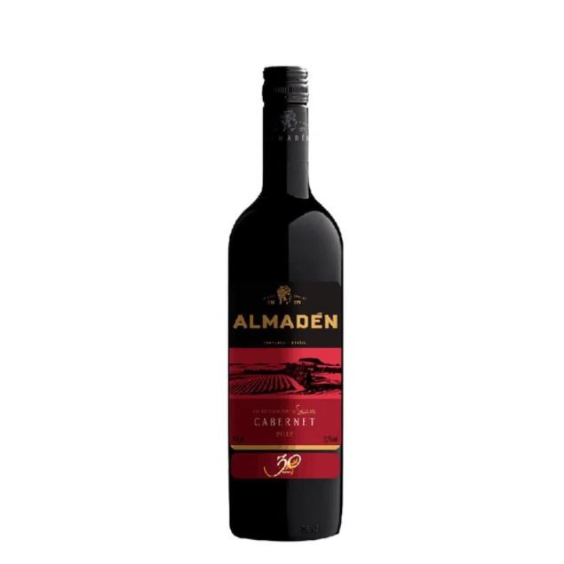 VINHO TINTO SUAVE ALMADEN CABERNET 750ML - Food & Beverages