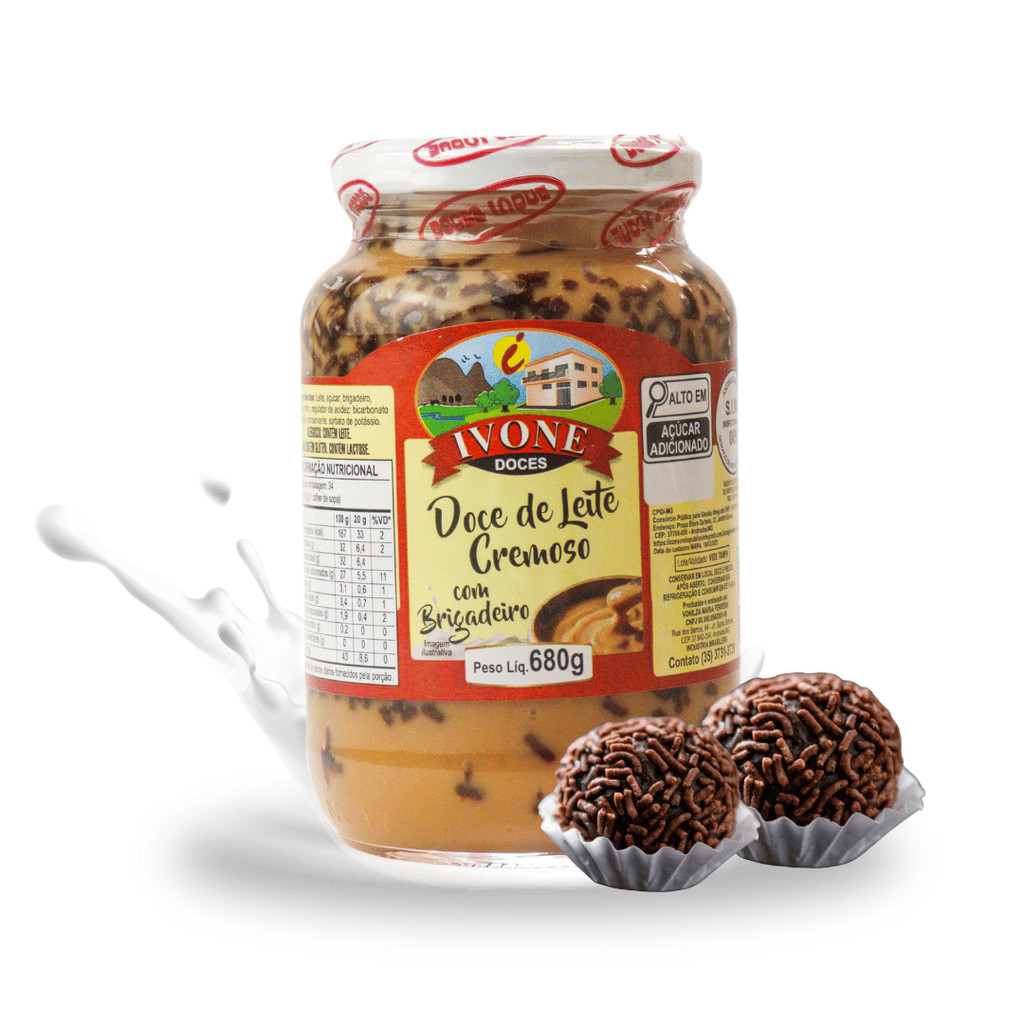 Doce de Leite com Brigadeiro Ivone 680g