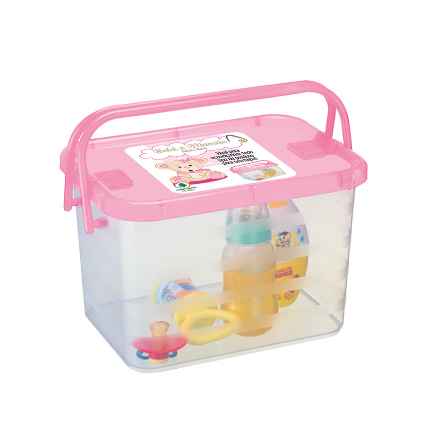 Caixa Organizadora Monte Líbano com Alça 3 Litros Infantil em Oferta na Shopee