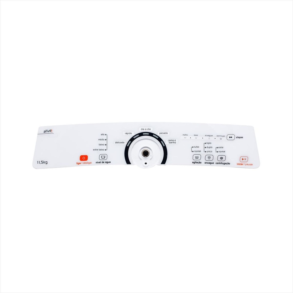 Painel DecorativoPara Lavadora Bwg 11,5/12 Kg Branco M&amp;S W10706120