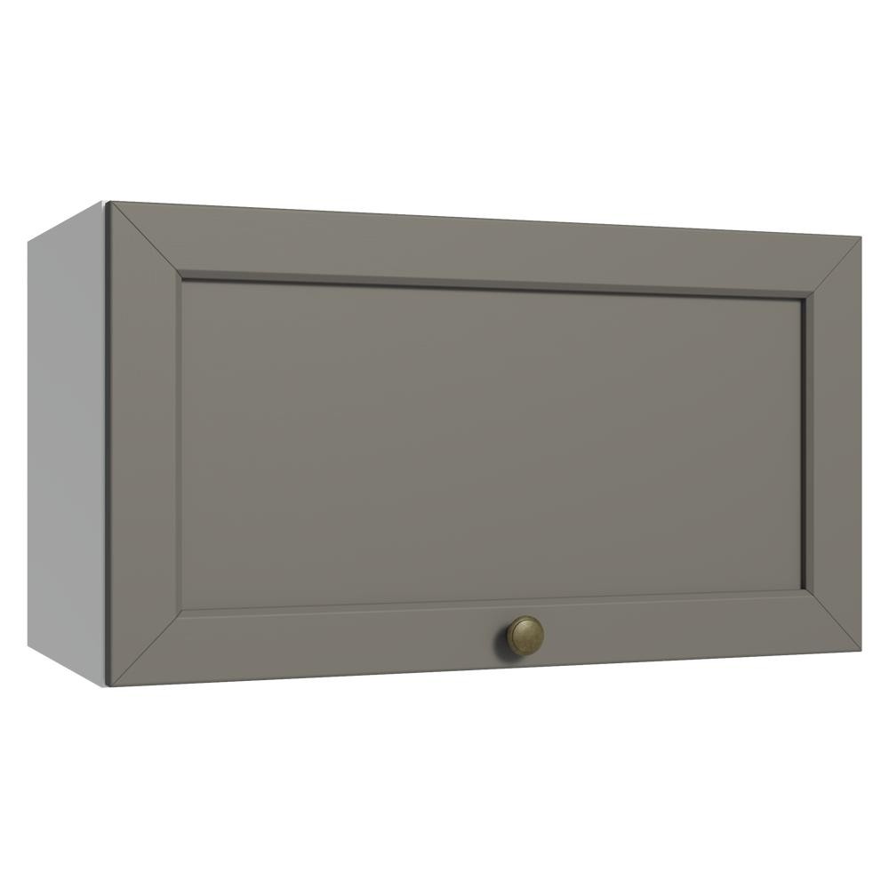 Armário Aéreo 60 cm 1 Porta Basculante Branco/Cinza Vik Madesa
