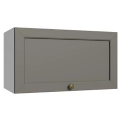 Armário Aéreo 60 cm 1 Porta Basculante Branco/Cinza Vik Madesa