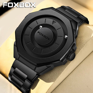 LIGE Moda Relógio De Aço Masculino Quartzo À Prova Dwaterproof Água Relógios Criativo Rolagem Ponteiro Força Magnética em Oferta na Shopee