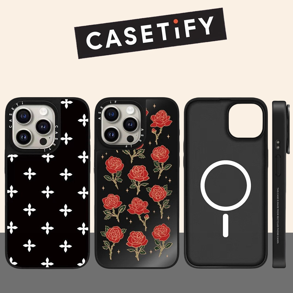 Capa De Telefone Rígida Com Espelho Rosa Magnético Para iPhone…