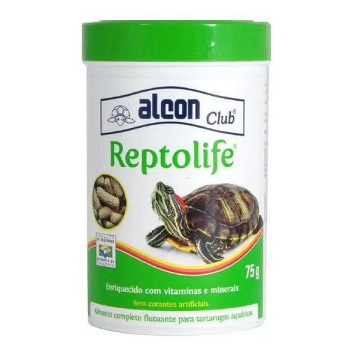Ração Para Tartarugas Aquáticas Reptolife 75g * Alcon Club