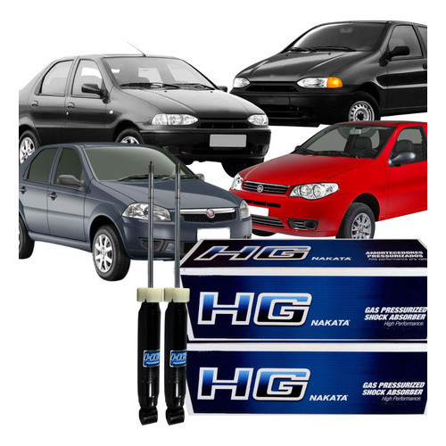 Par Amortecedor Traseiro Nakata Palio Siena 1996 A 2016 em Oferta na Shopee